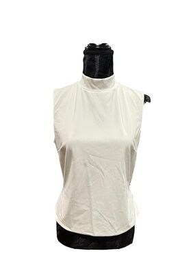 Fashion Nova White Sleeveless Mock Neck Tank Top